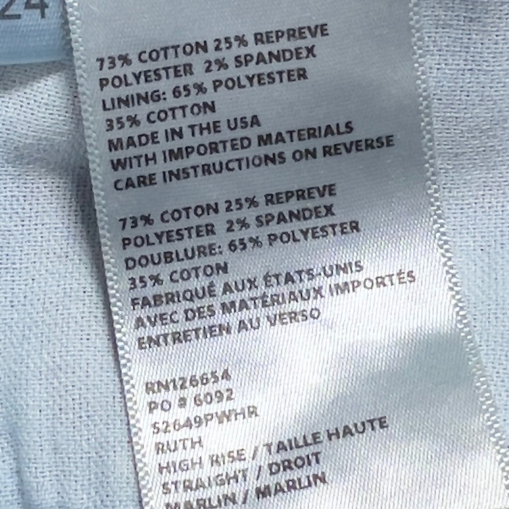 L'AGENCE Ruth High Rise Straight Raw Hem Jeans Women Sz 24 Blue Marlin - Picture 10 of 14